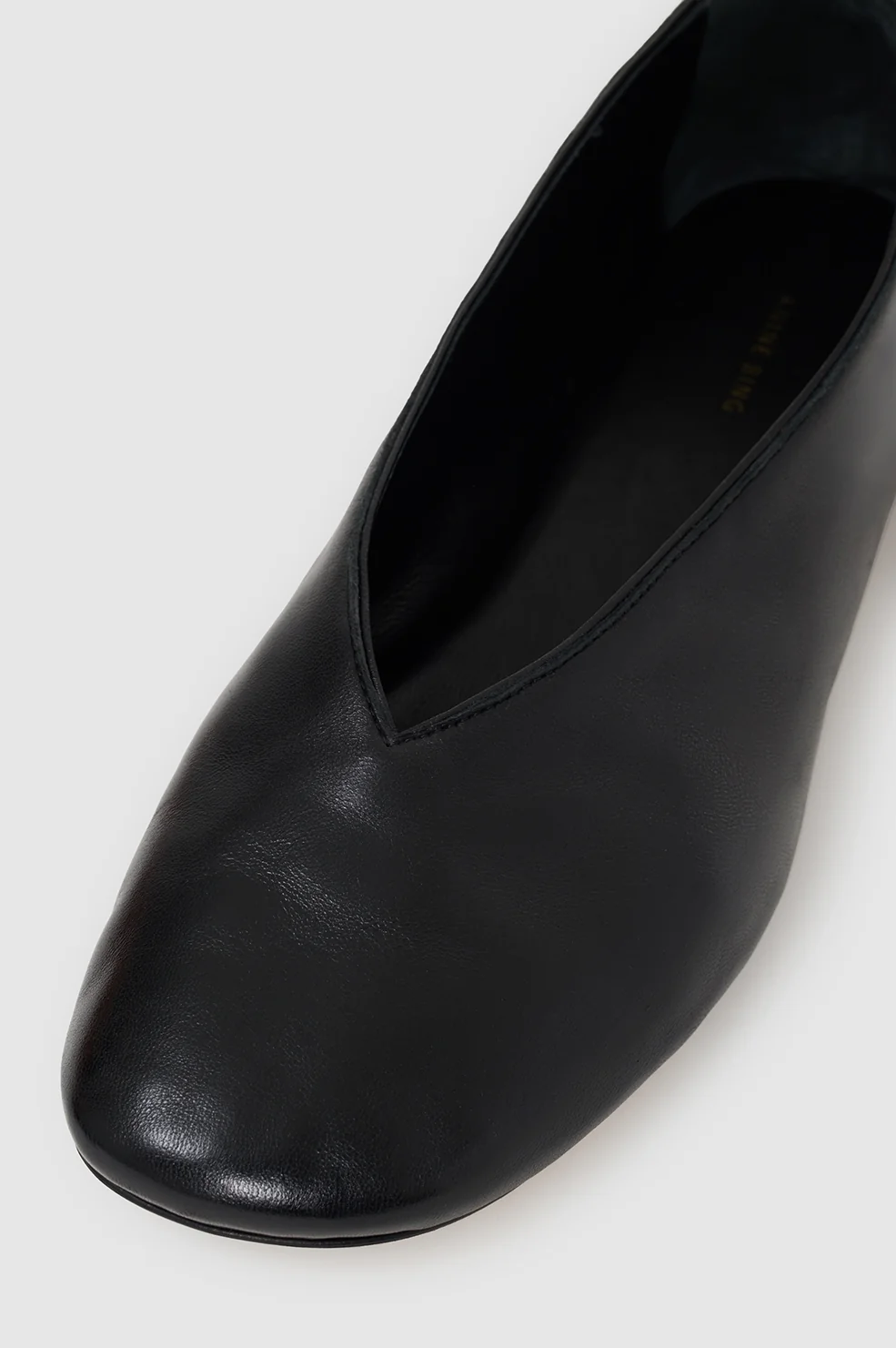 Ana Flats Smooth Leather - Black - Image 4