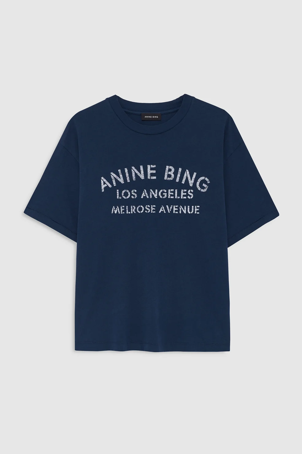 Cade Tee Melrose Stencil - Navy - Image 3