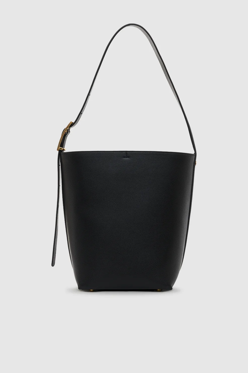 Elly Bucket Bag Grained Leather - Black - Image 3