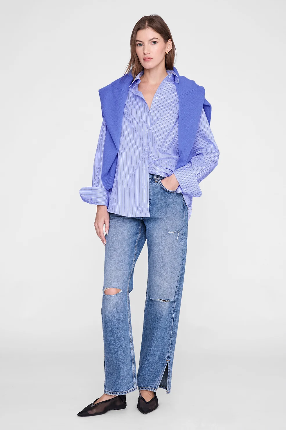 Essie Shirt - Blue Stripe - Image 2