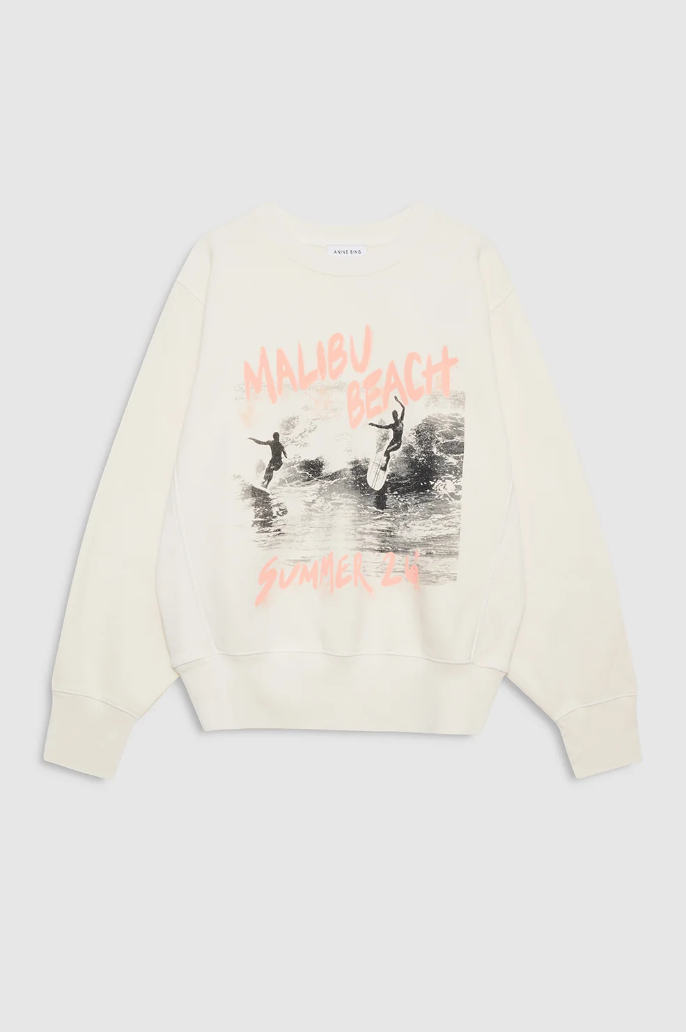 Harry Shrunken Sweatshirt Surfer - Washed Buttercream - Image 3