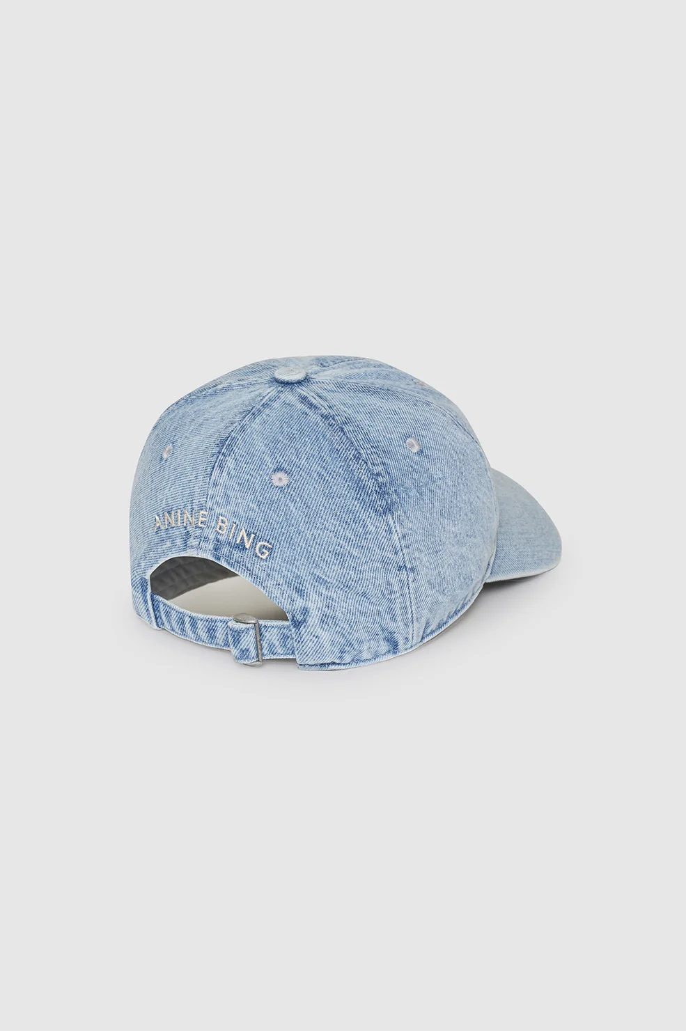 Jeremy Baseball Cap AB - Bleached Blue Denim - Image 4