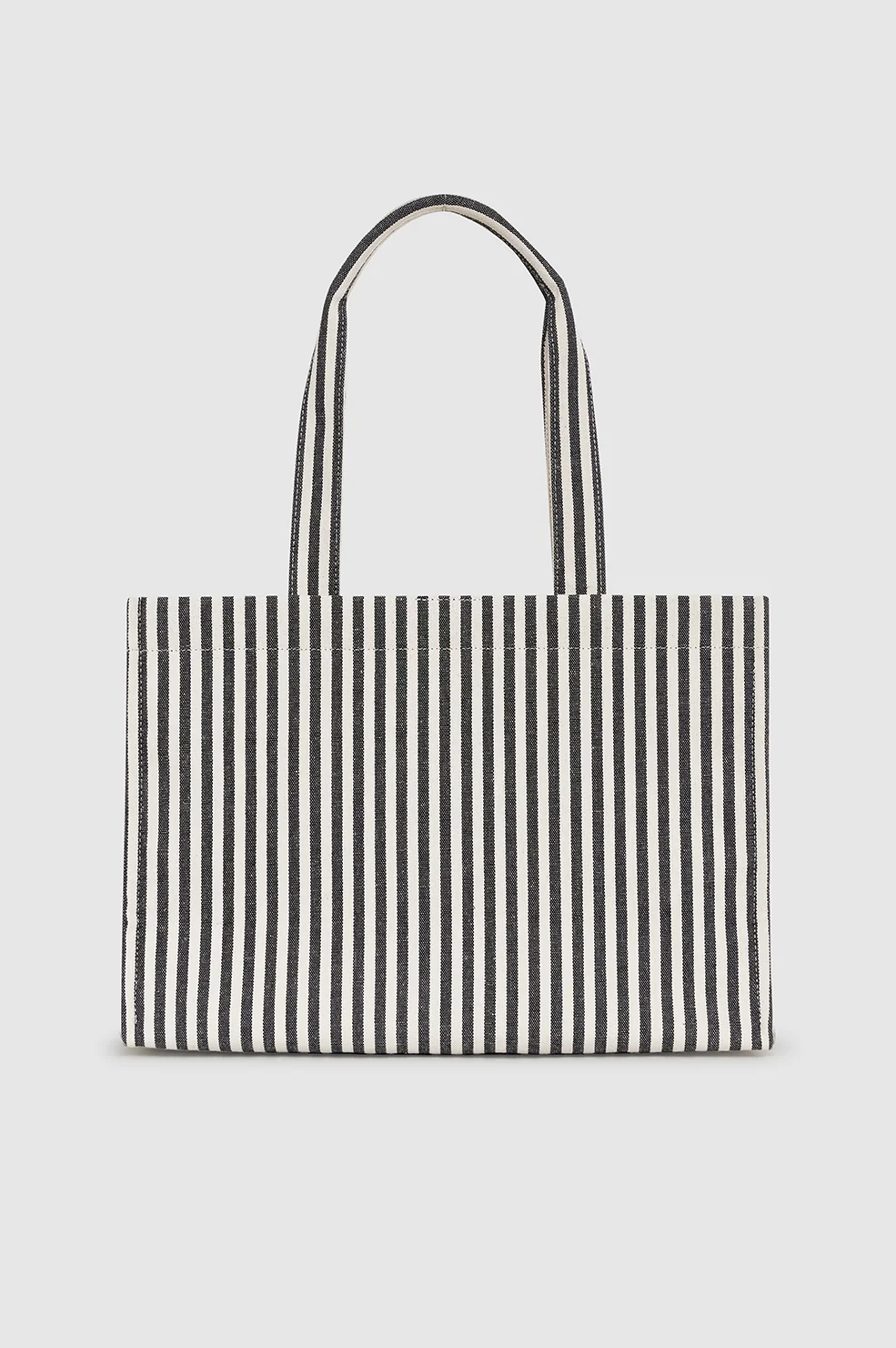 Lara Tote - White And Black Stripe - Image 3