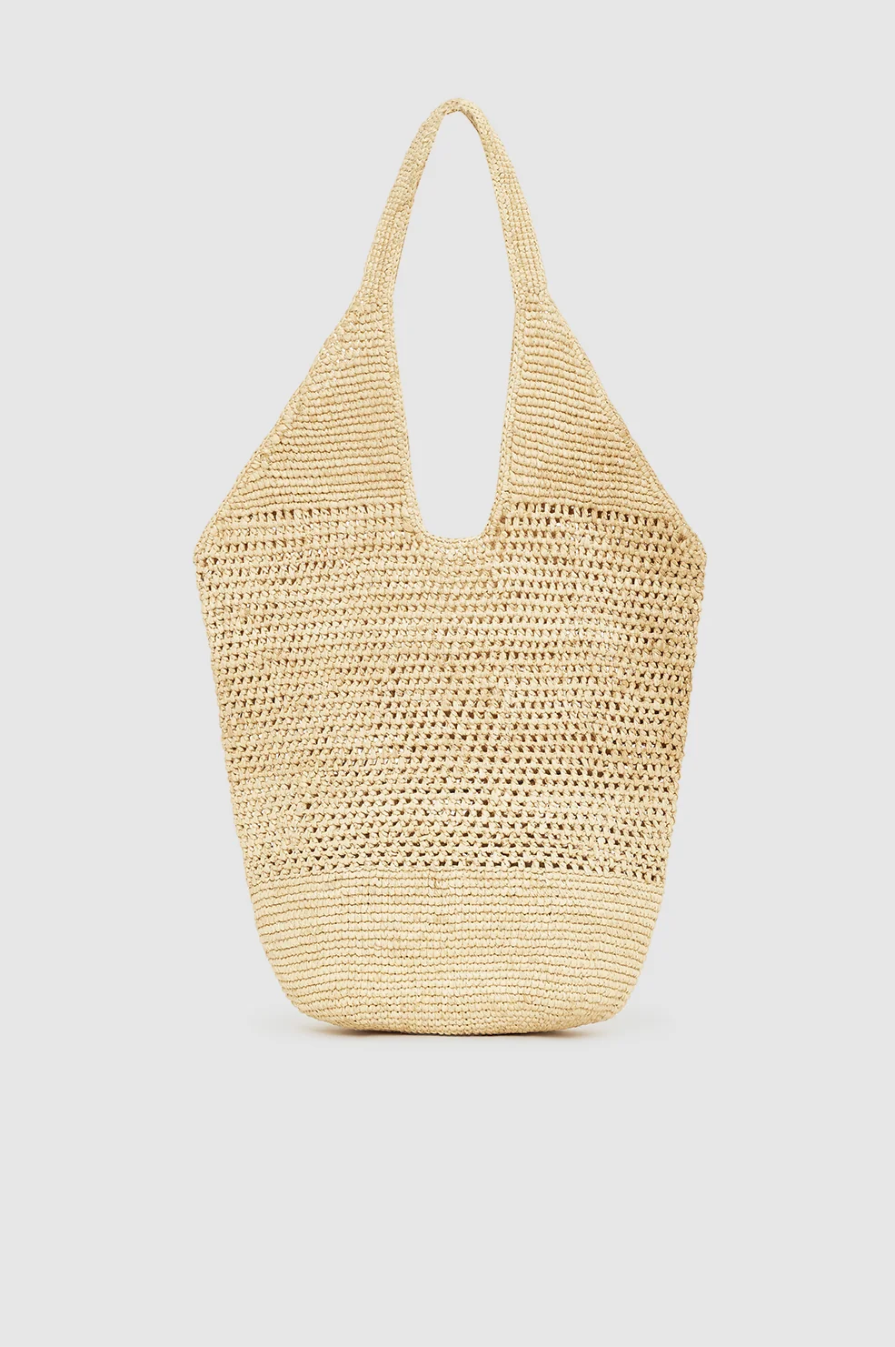 Leah Logo Hobo Raffia - Natural - Image 3