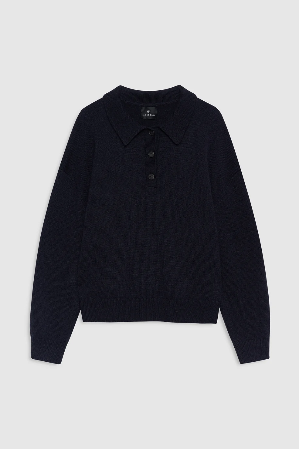 Lee Polo Sweater - Navy - Image 3