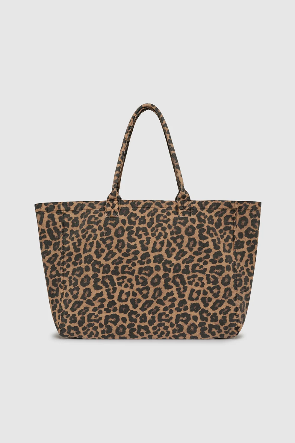 Leo Canvas Tote - Black And Brown Leopard - Image 3