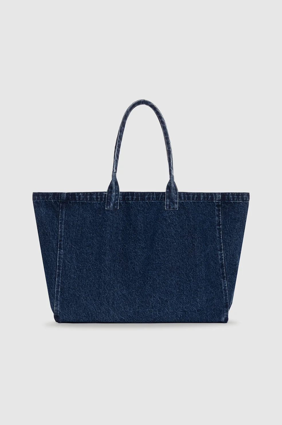 Leo Denim Tote - Ink Blue - Image 3