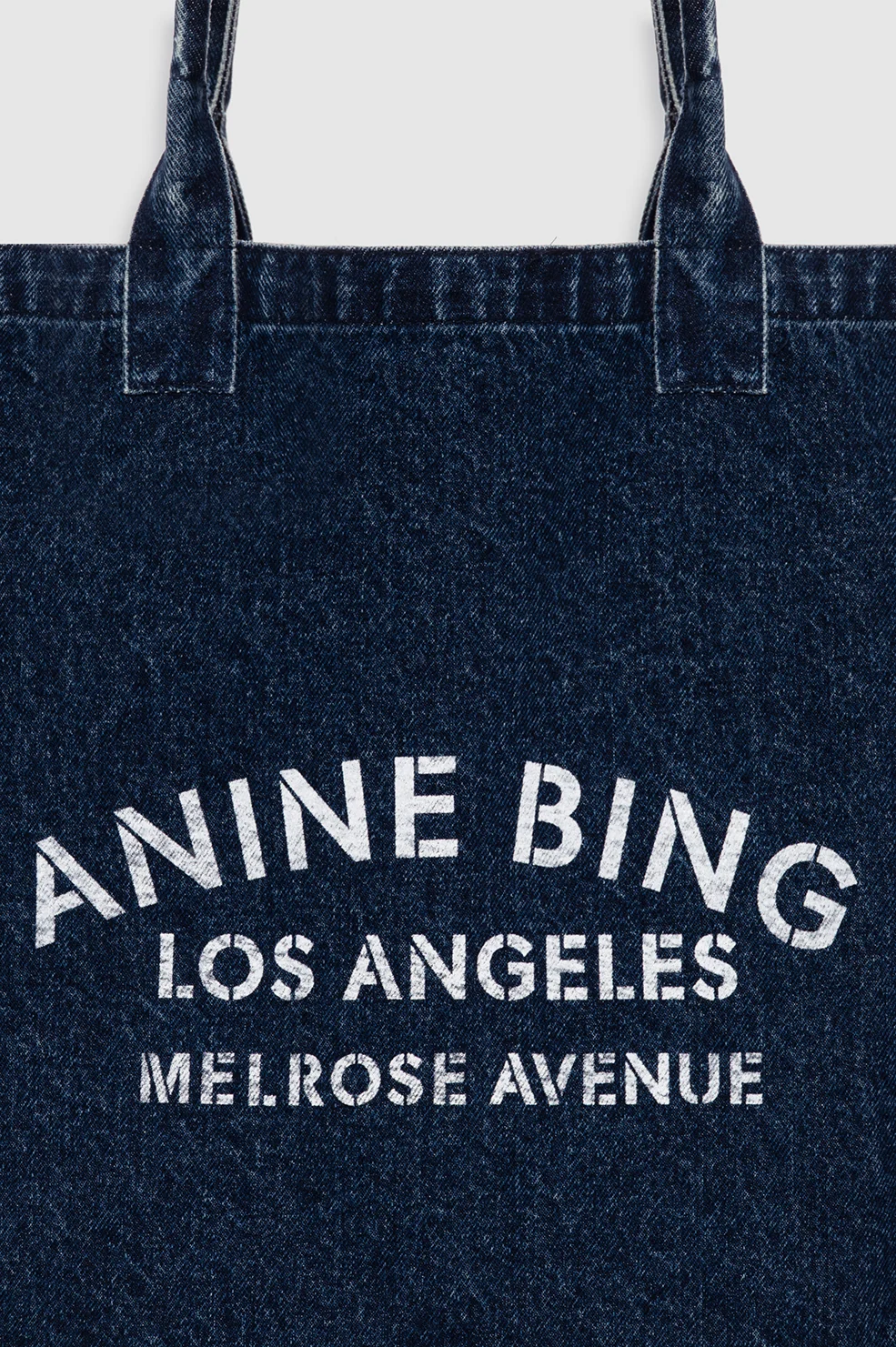 Leo Denim Tote - Ink Blue - Image 4