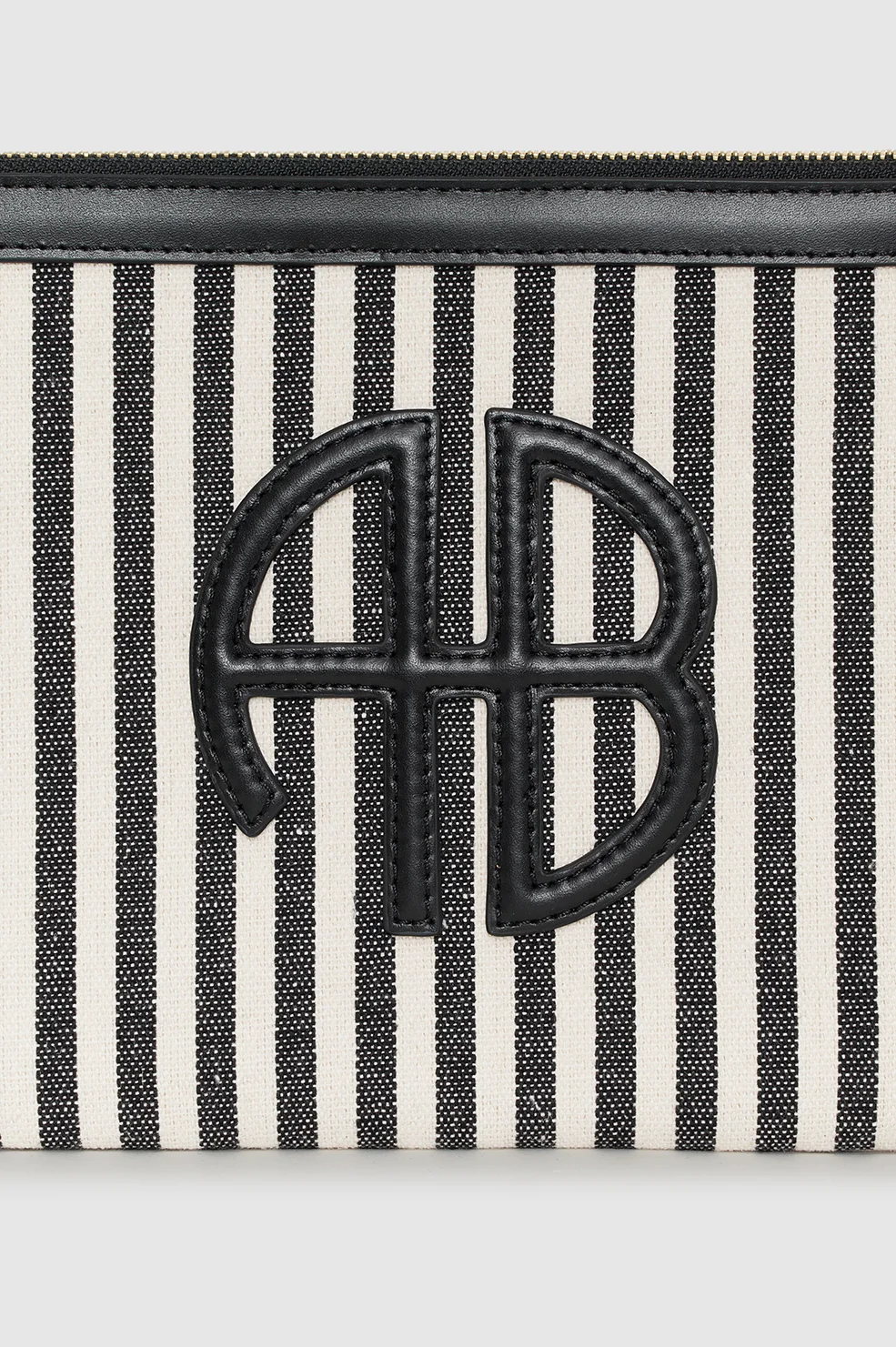 Lili Pouch - White And Black Stripe - Image 4