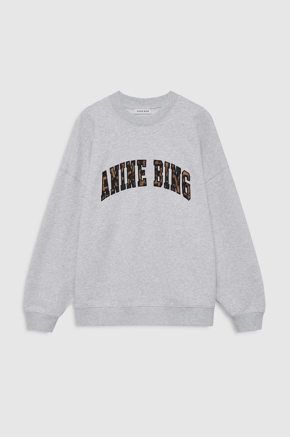 Miles Sweatshirt Anine Bing Leopard - Heather Grey - Image 3