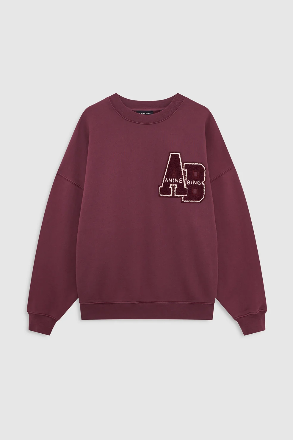 Miles Sweatshirt Letterman - Fig - Image 3