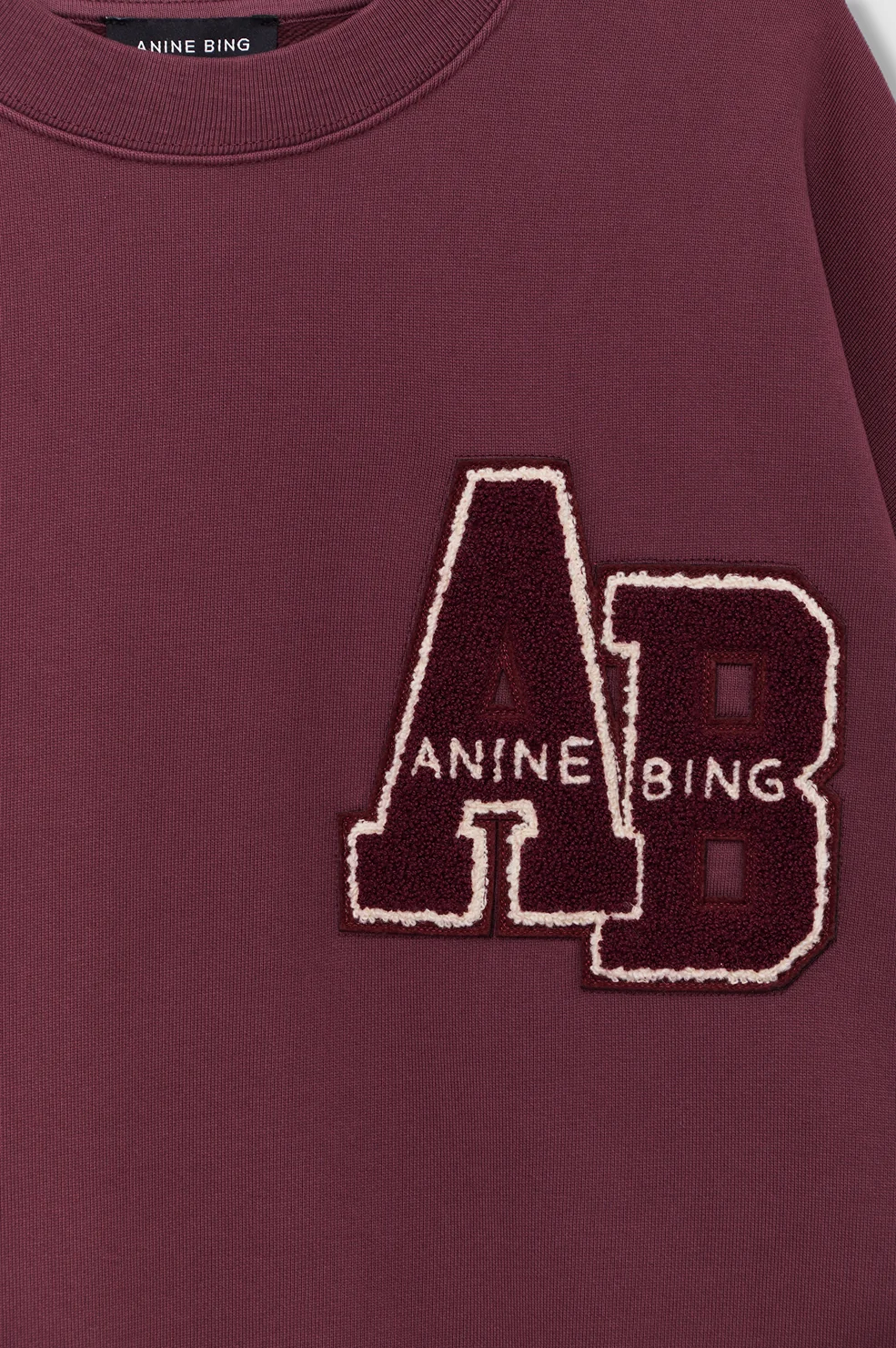 Miles Sweatshirt Letterman - Fig - Image 4