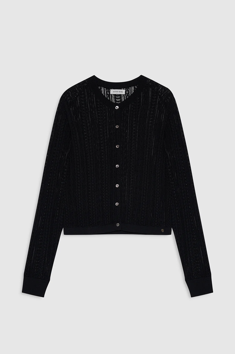 Moni Crop Cardigan - Black - Image 3