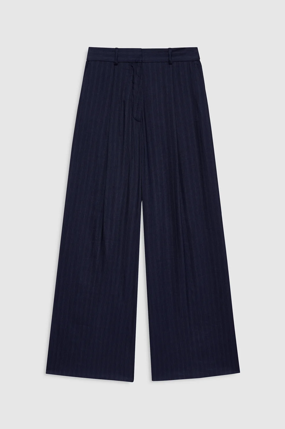 Paola Trouser - Navy Pinstripe - Image 3