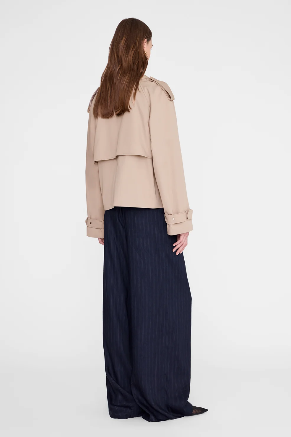 Rickie Cropped Trench - Beige - Image 5