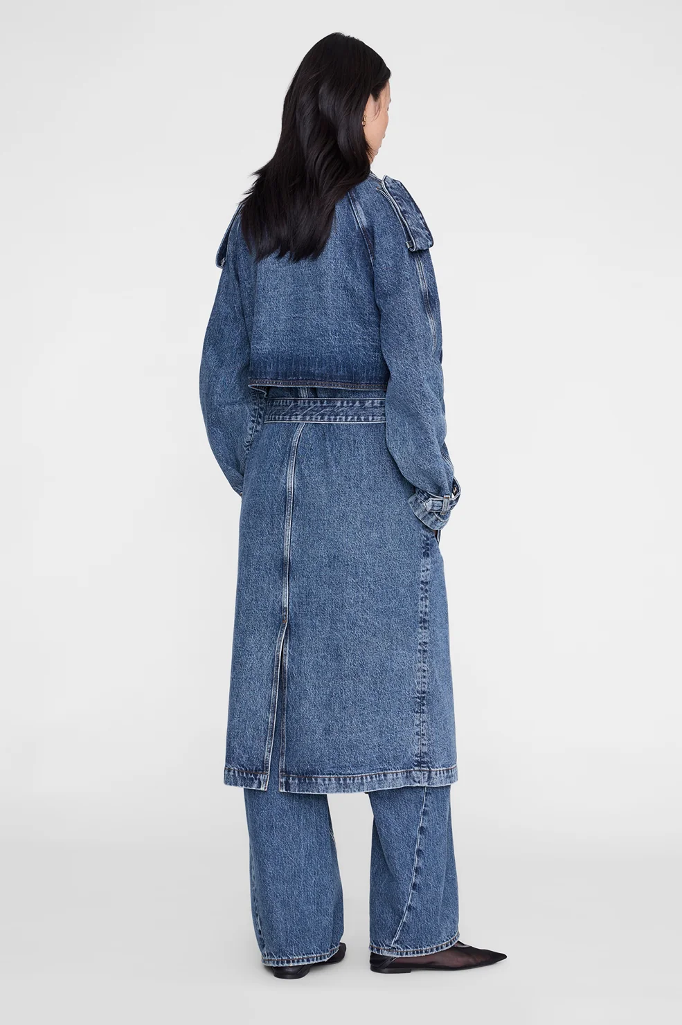 Rickie Maxi Trench - Cabana Blue - Image 5