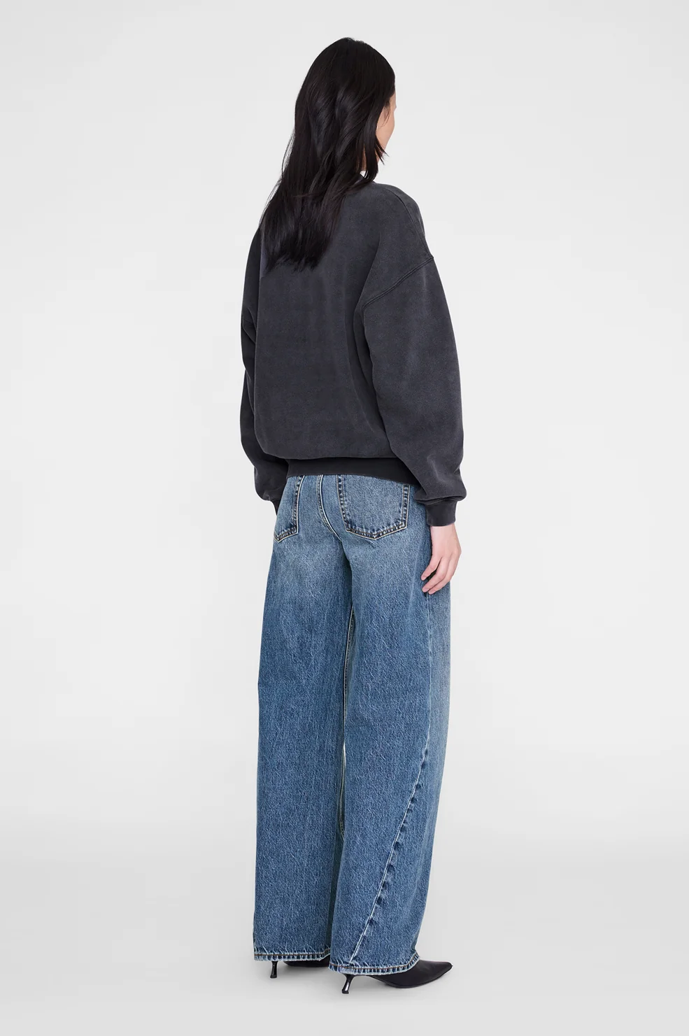 Spencer Sweatshirt Leopard - Washed Black - Image 5