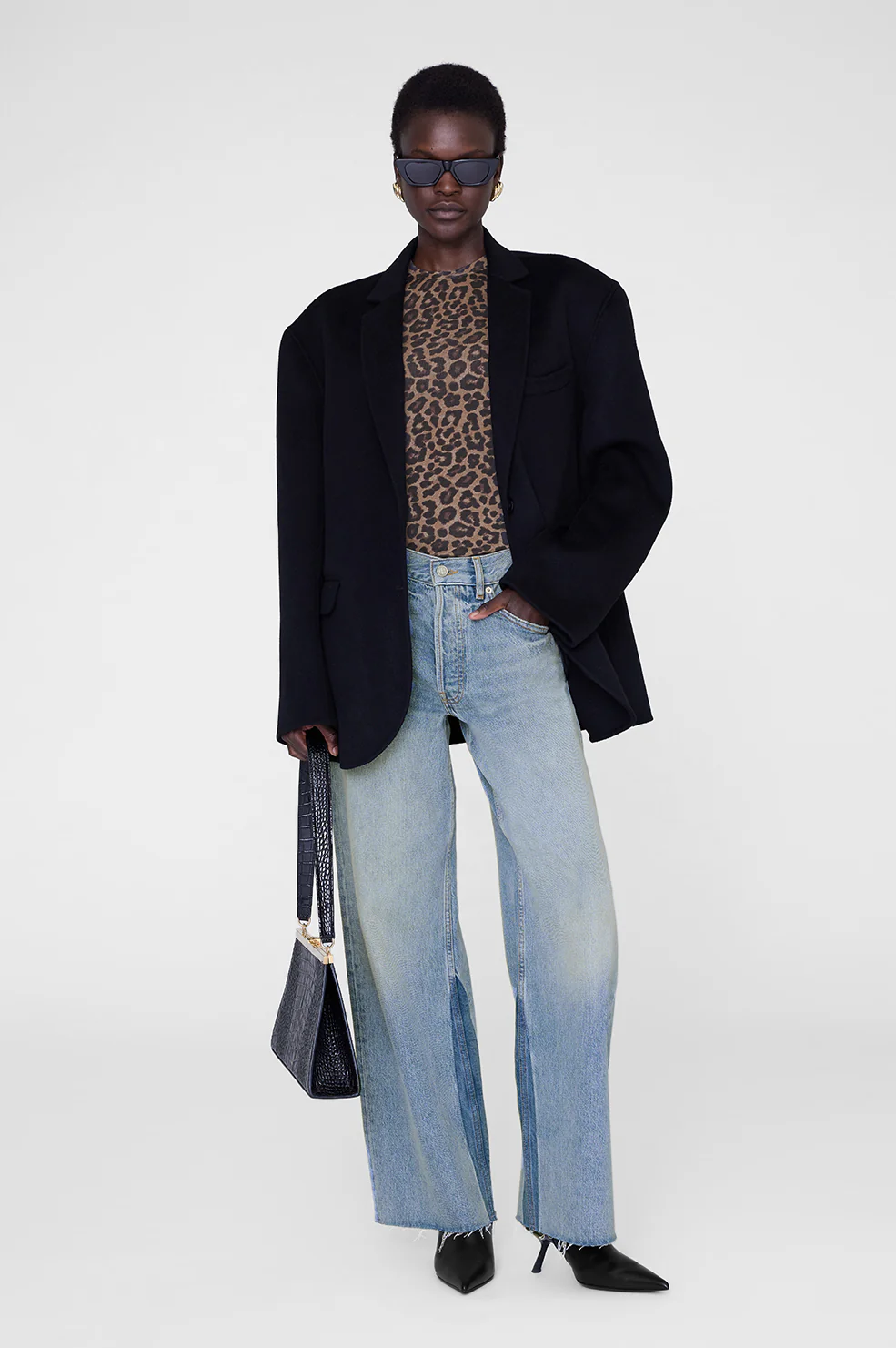 Sylvie Tee - Black And Brown Leopard - Image 2